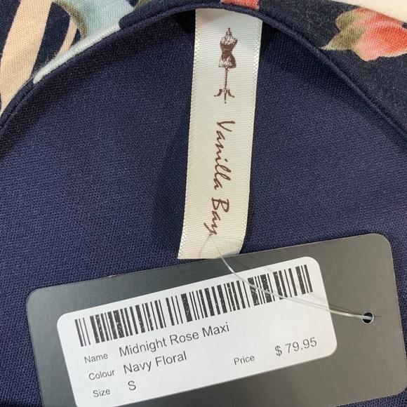 NWT Vanilla Bay Midnight Rose Maxi - Picture 6 of 6